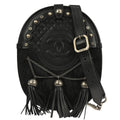Chanel * 2013-2014 Black Pony Hair Paris Edinburgh Saddle Bag Shoulder Bag