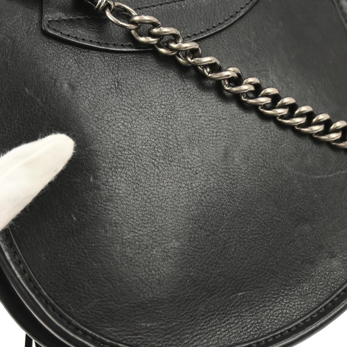Chanel * 2013-2014 Black Pony Hair Paris Edinburgh Saddle Bag Shoulder Bag