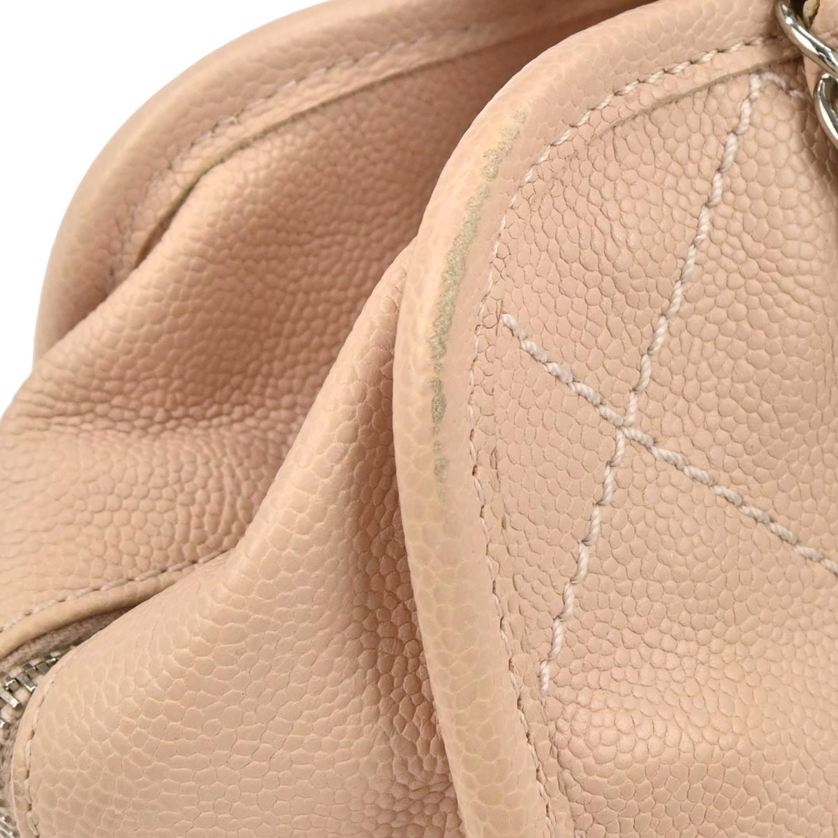 Chanel 2014-2015 Light Pink Caviar Skin Bowling Bag