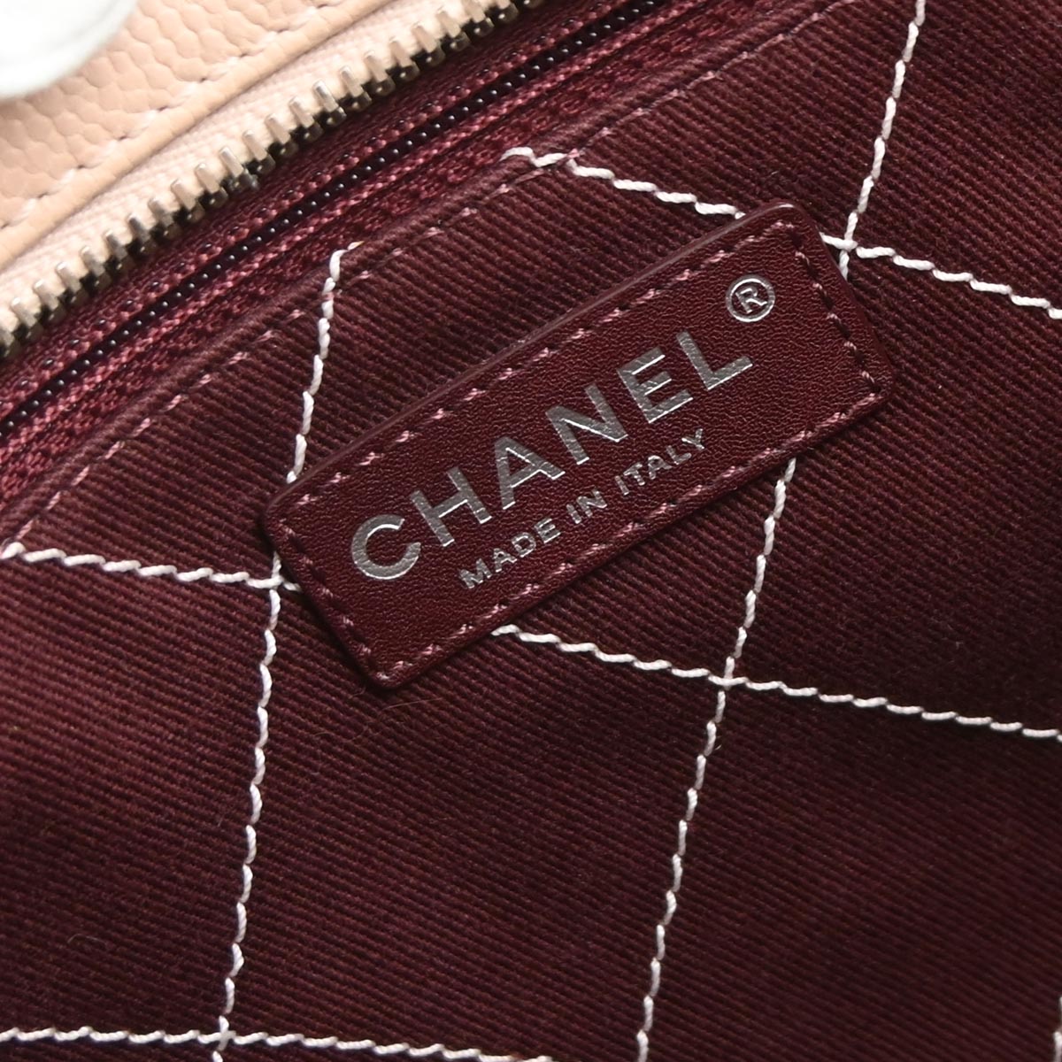 Chanel 2014-2015 Light Pink Caviar Skin Bowling Bag