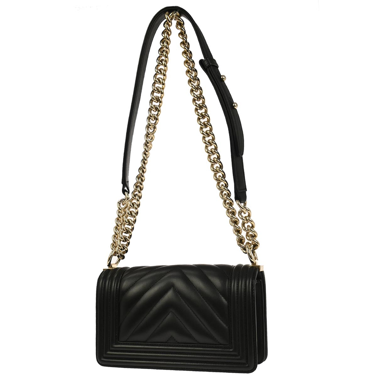 Boy Chanel 2017 Black Lambskin Small Chain Shoulder Bag
