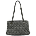 Chanel 2015-2016 Metallic Blue Calfskin Paris-Salzburg CC Eyelet Tote Bag