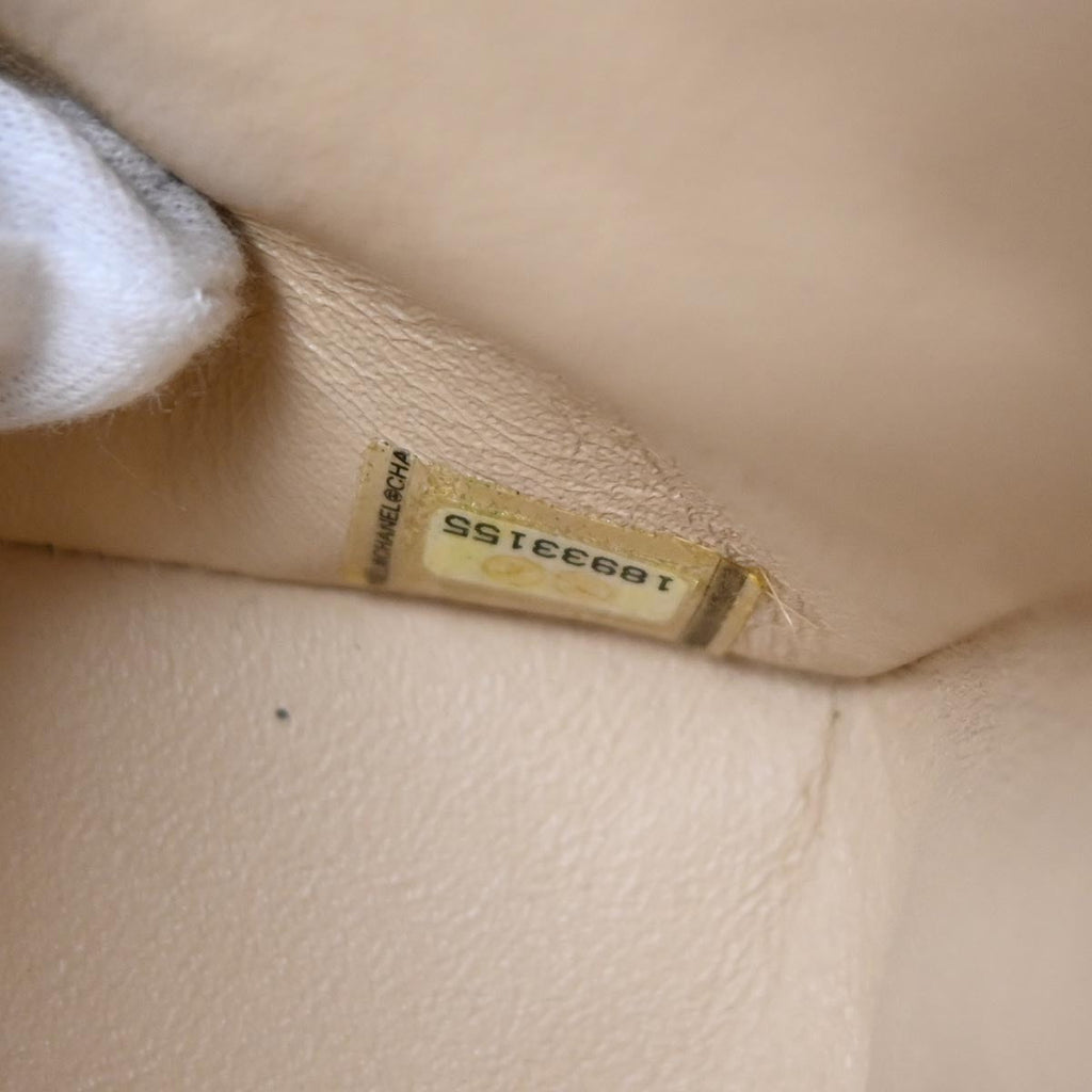 Chanel 2013-2014 Beige Caviar Skin Medium Classic Double Flap Shoulder Bag