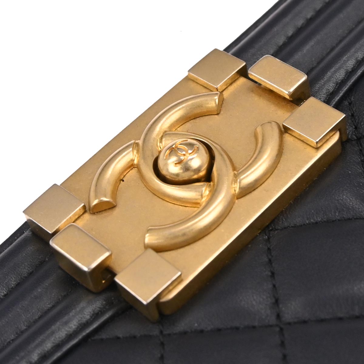 Boy Chanel Navy Lambskin Small Chain Shoulder Bag
