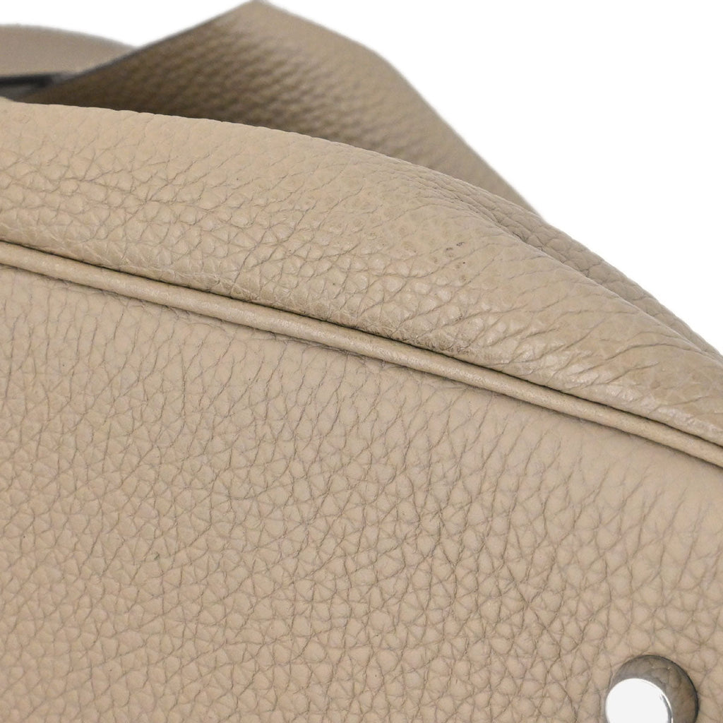 Hermes Tourterelle Gray Taurillon Clemence Picotin Lock TGM