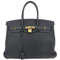Hermes Blue Ocean Togo Birkin 35 Handbag