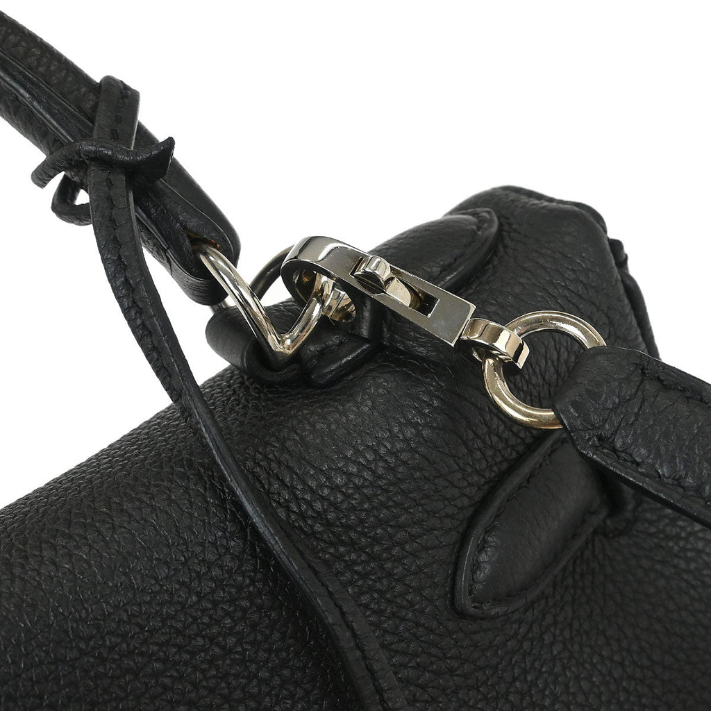 Hermes Black Togo Kelly 28 Retourne 2way Shoulder Handbag