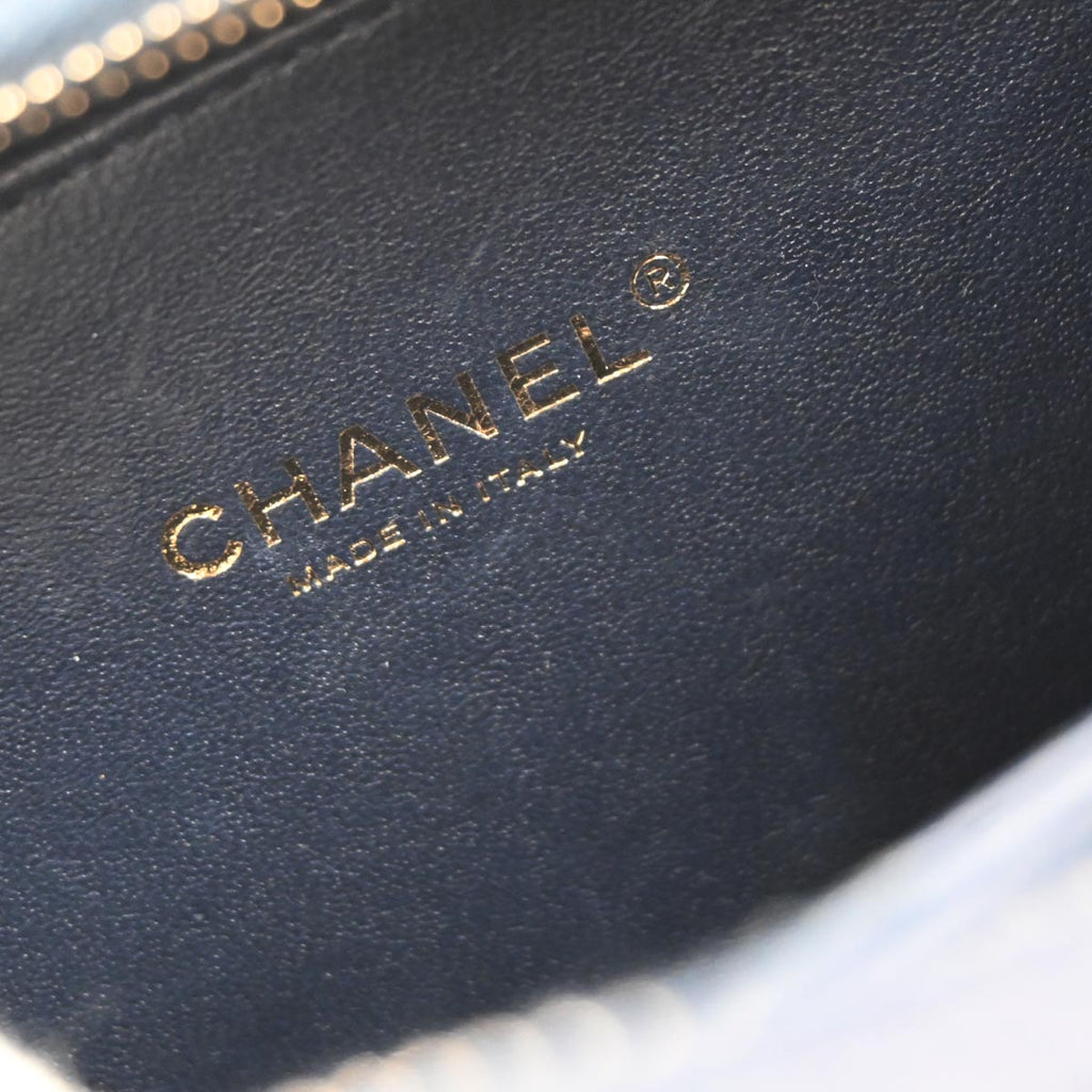 Chanel Navy Caviar CC Filigree 2way Vanity Shoulder Handbag