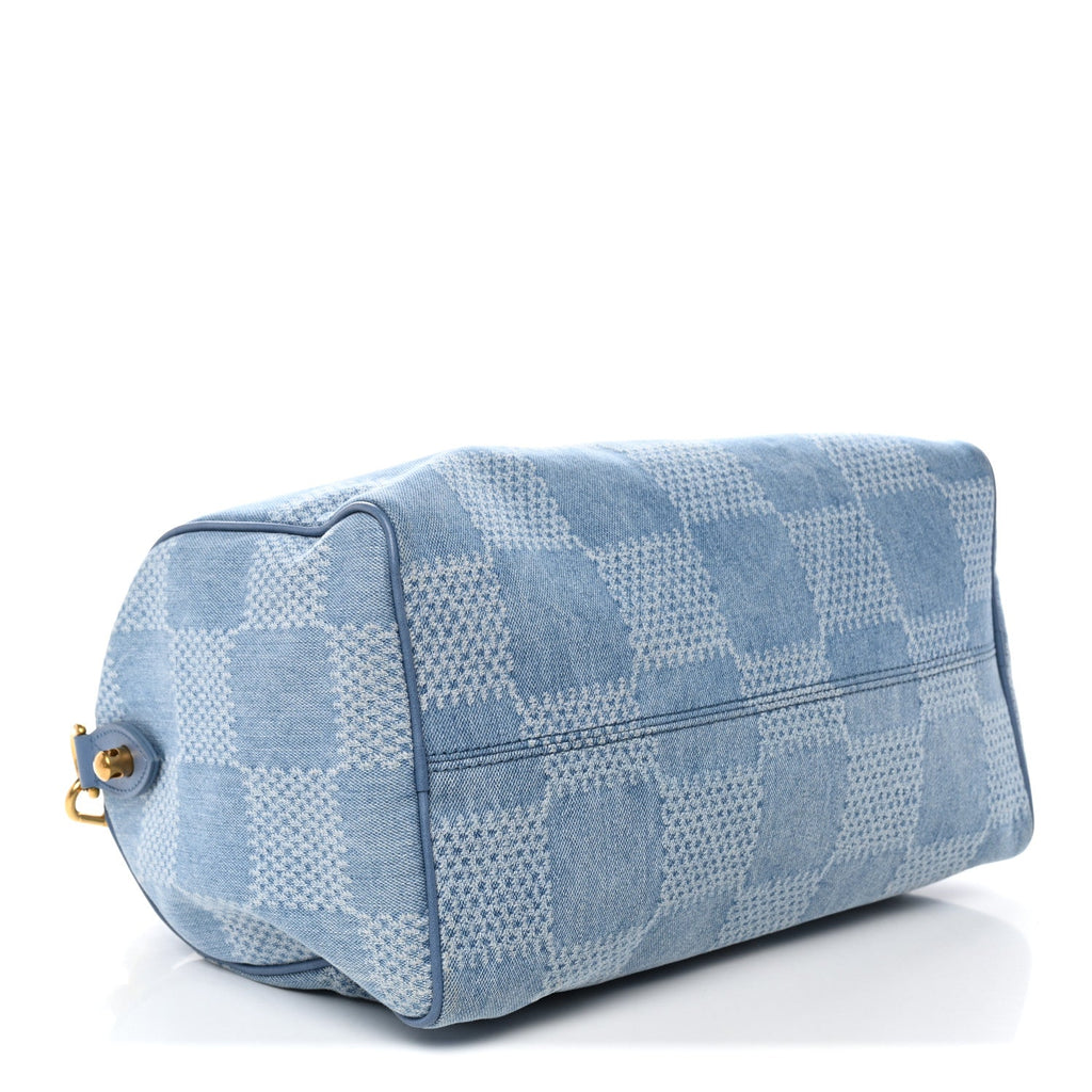 Louis Vuitton Damier Denim 3D Speedy Bandouliere 30 Denim Blue