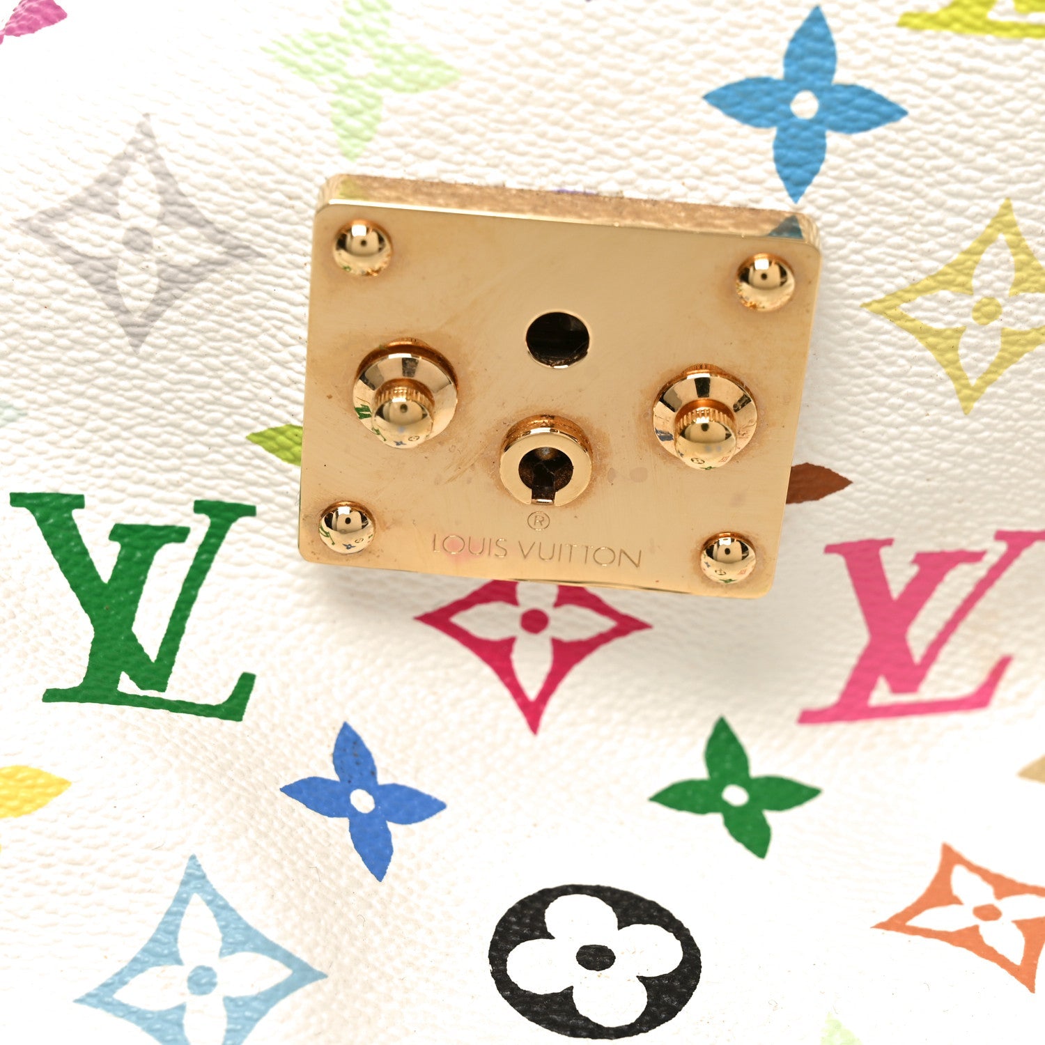 Louis Vuitton Monogram Multicolor Speedy 30 White