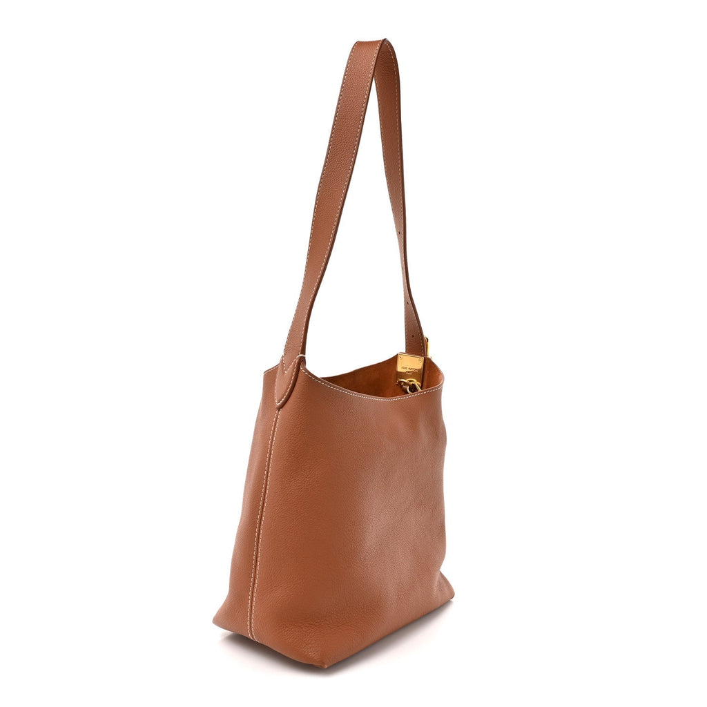 Louis Vuitton Grained Calfskin Low Key Hobo PM Cognac