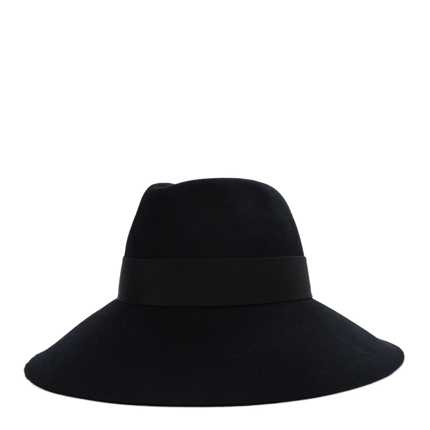 Louis Vuitton Felt Leather Monogram Fedora XL Hat Black