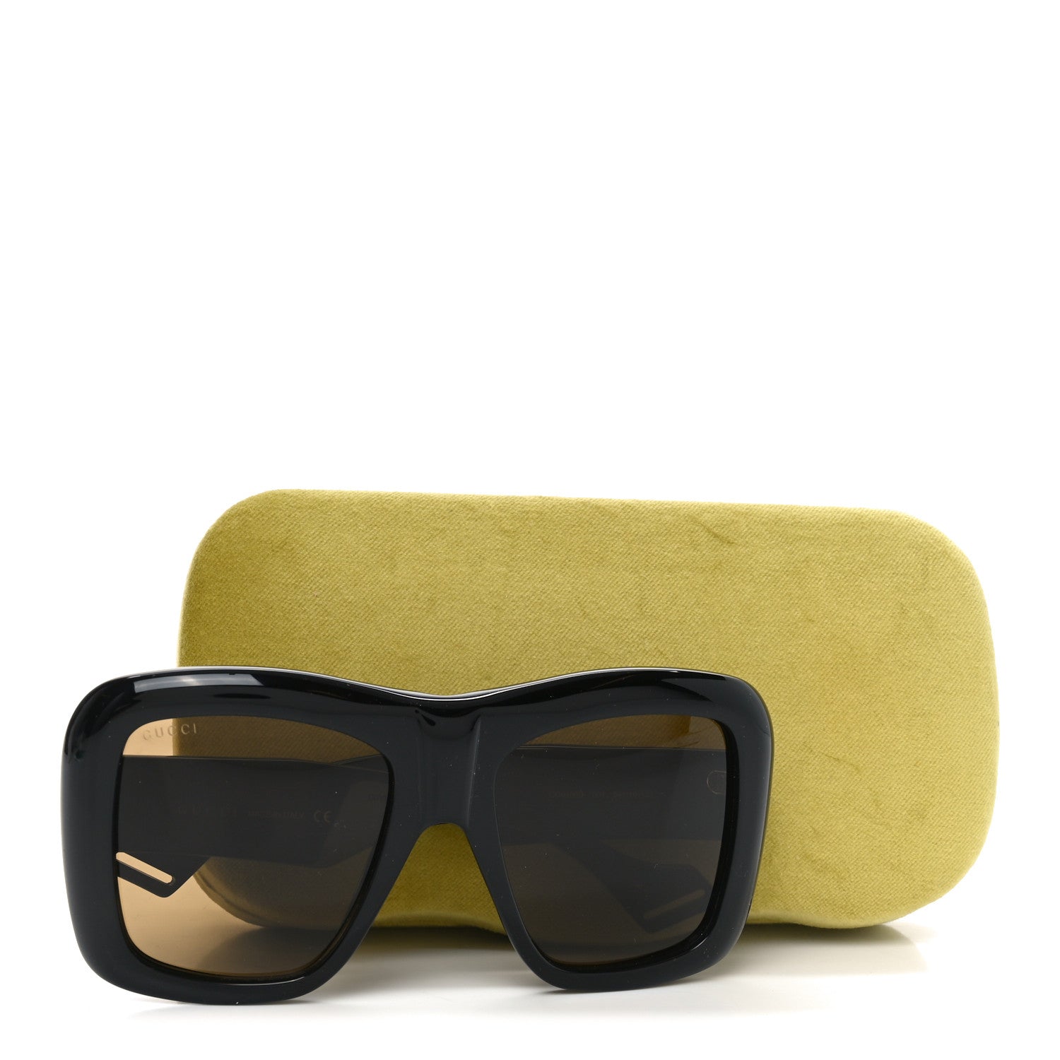 Gucci Acetate Square Frame Sunglasses GG0498S Black