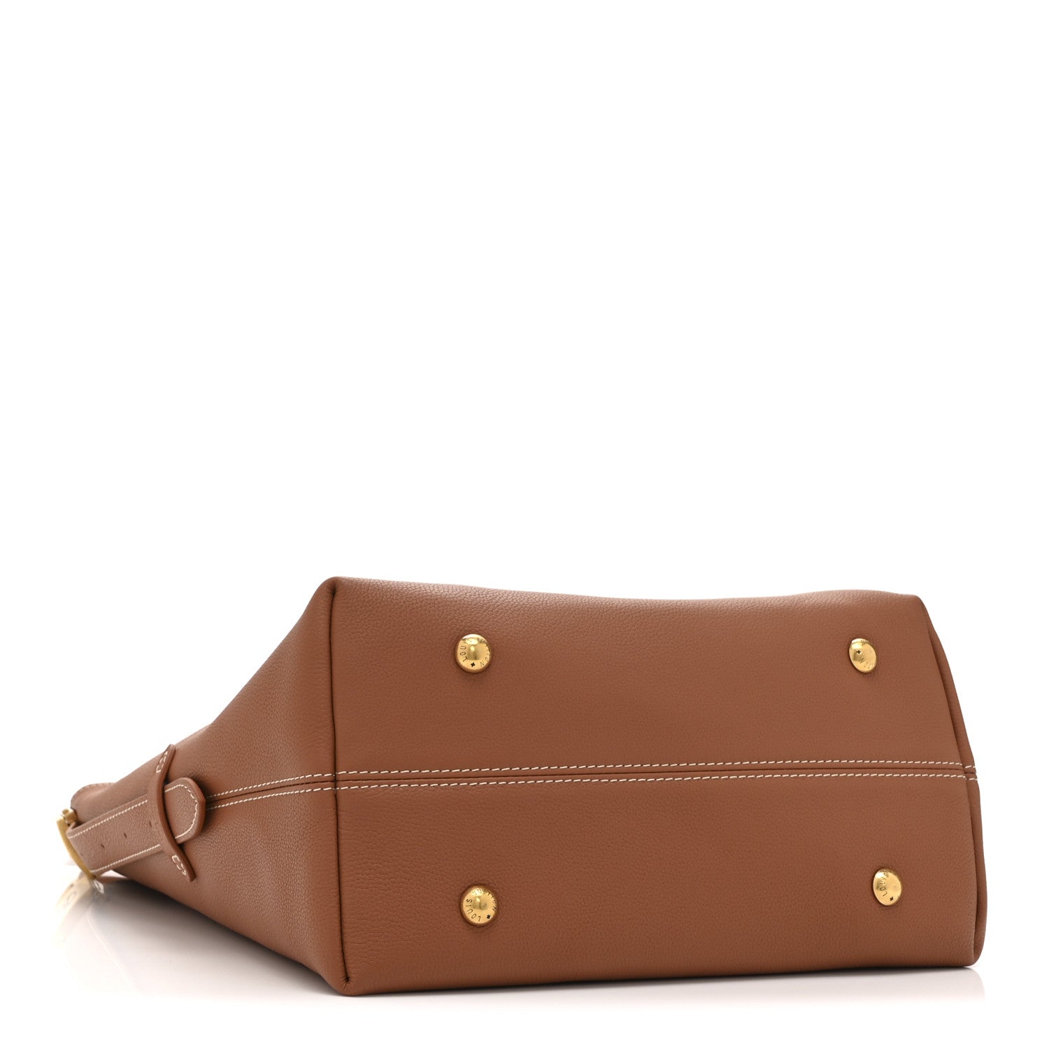Louis Vuitton Grained Calfskin Low Key Hobo MM Cognac
