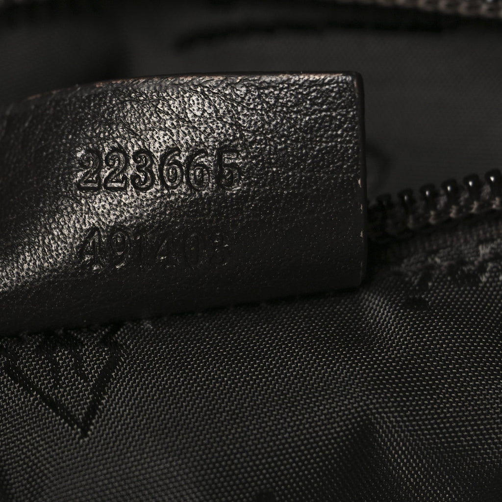 Gucci Guccissima Medium Flap Messenger Bag Chocolate