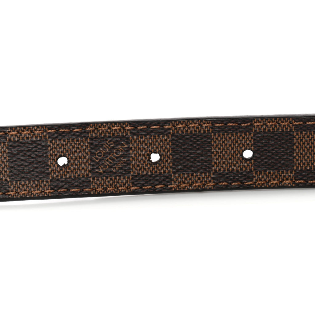 Louis Vuitton Mini Damier Ebene 25mm LV Initiales Belt 80 32