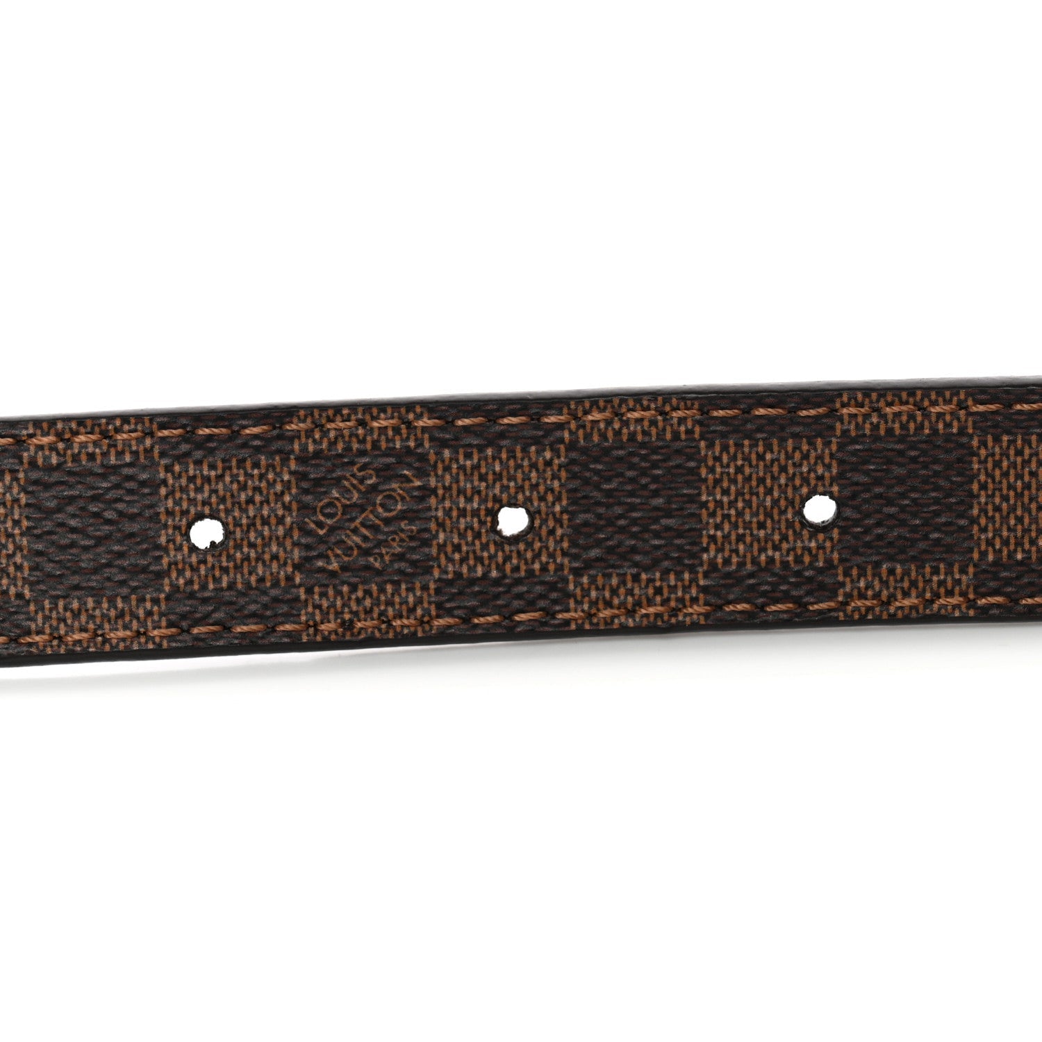 Louis Vuitton Mini Damier Ebene 25mm LV Initiales Belt 80 32