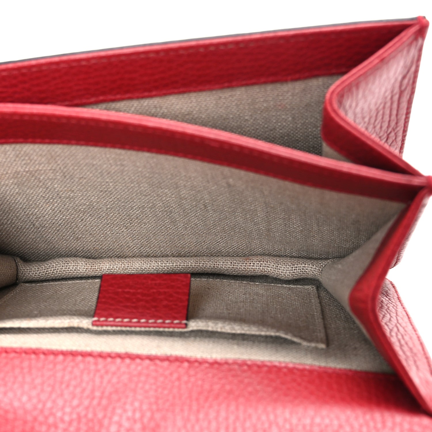 Gucci Dollar Calfskin Small Interlocking G Shoulder Bag Red
