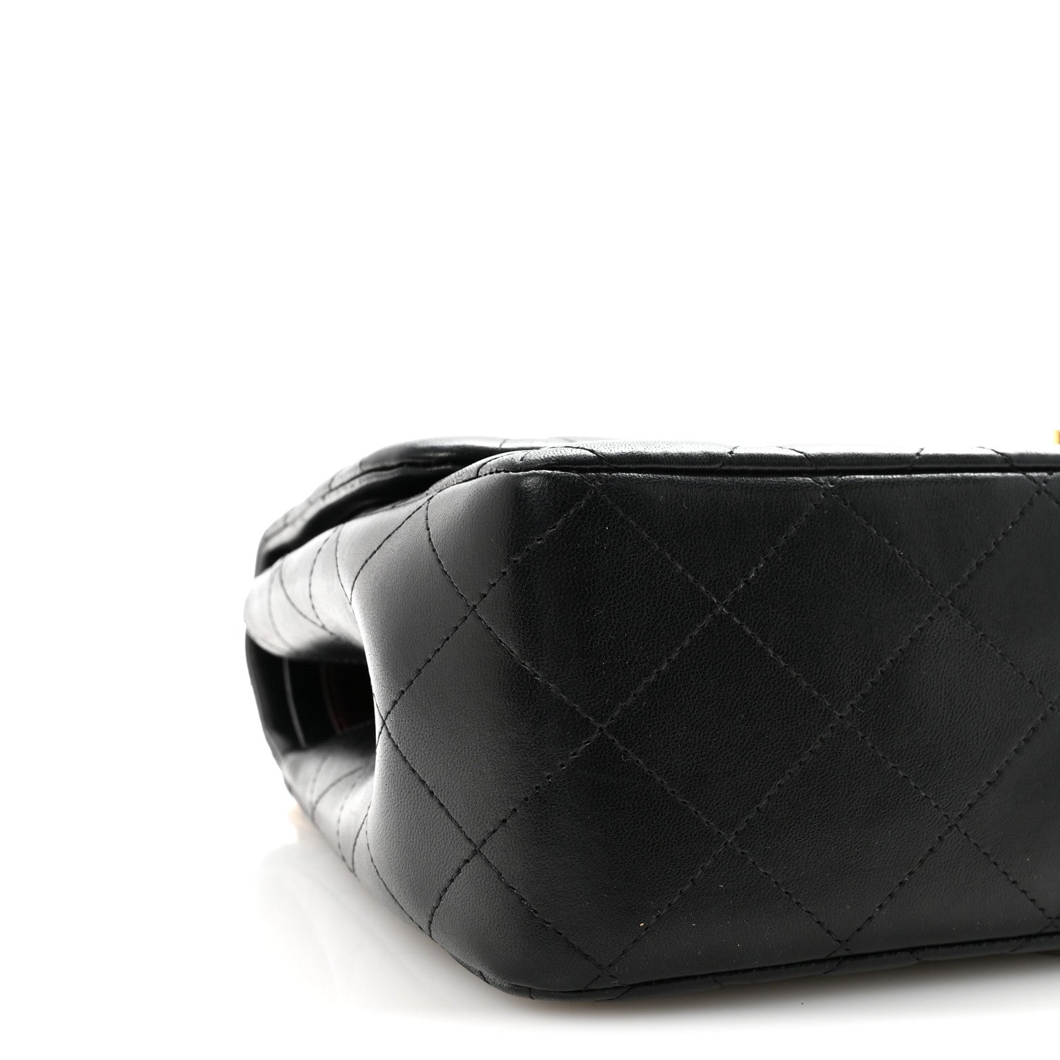 Chanel Lambskin Quilted Jumbo Double Flap Black