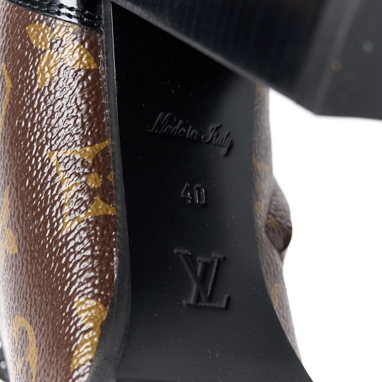 Louis Vuitton Patent Calfskin Monogram Star Trail Ankle Boots 40 Black