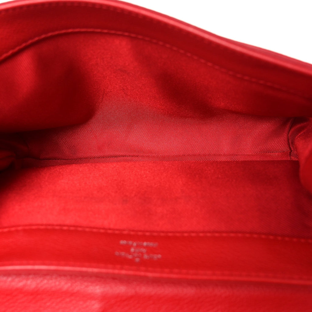 Louis Vuitton Calfskin Lockme II Chain Bag BB Rubis