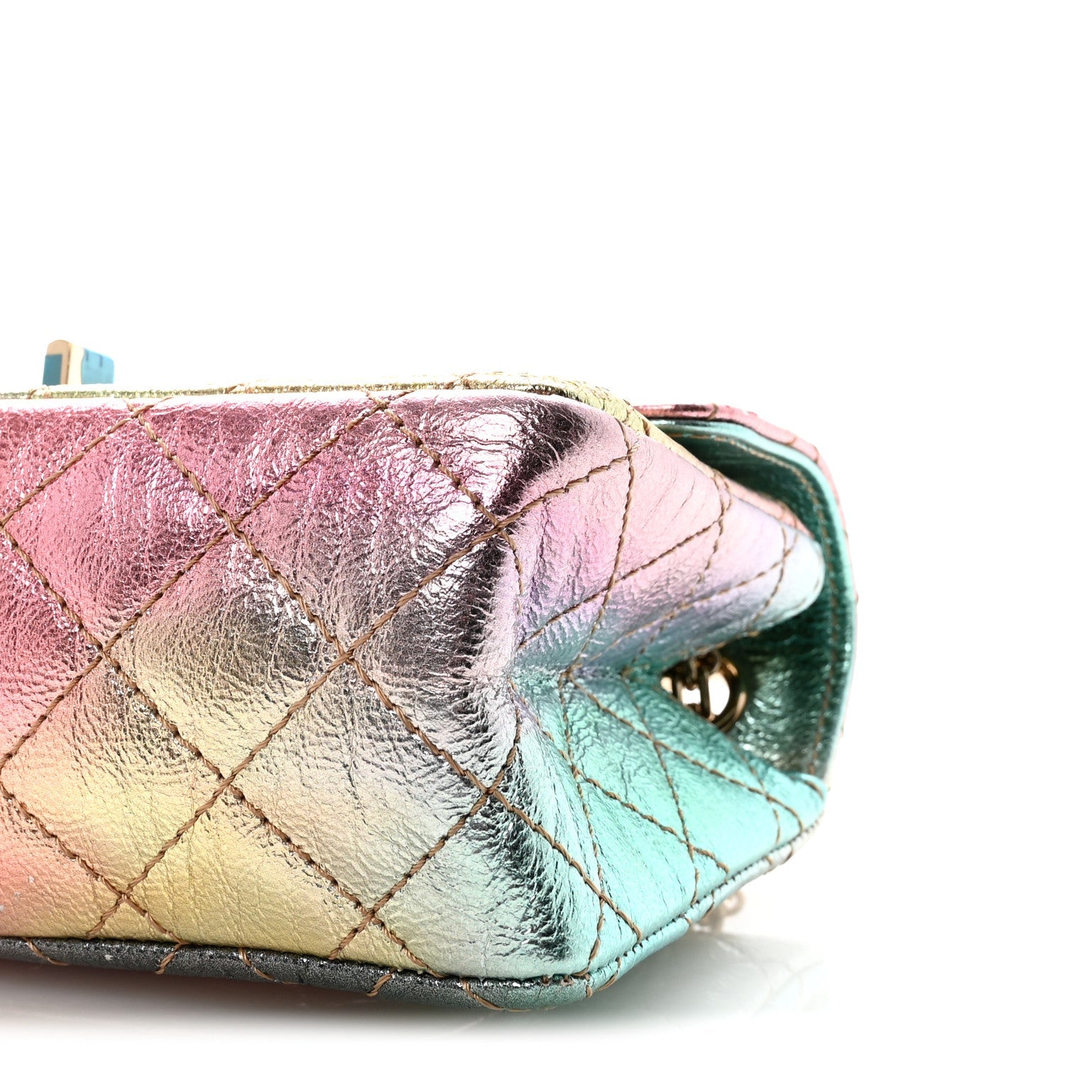 Chanel Metallic Goatskin Quilted Mini 2.55 Reissue Flap Multicolor
