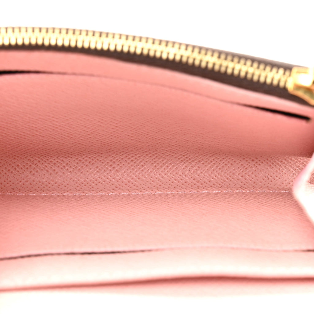 Louis Vuitton Damier Ebene Rosalie Coin Purse Rose Ballerine