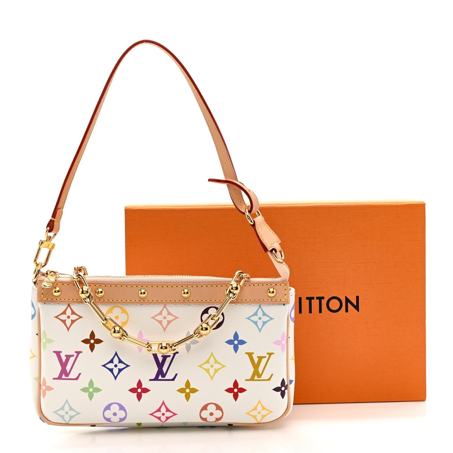 Louis Vuitton LV X TM Monogram Multicolor Pochette Accessories White