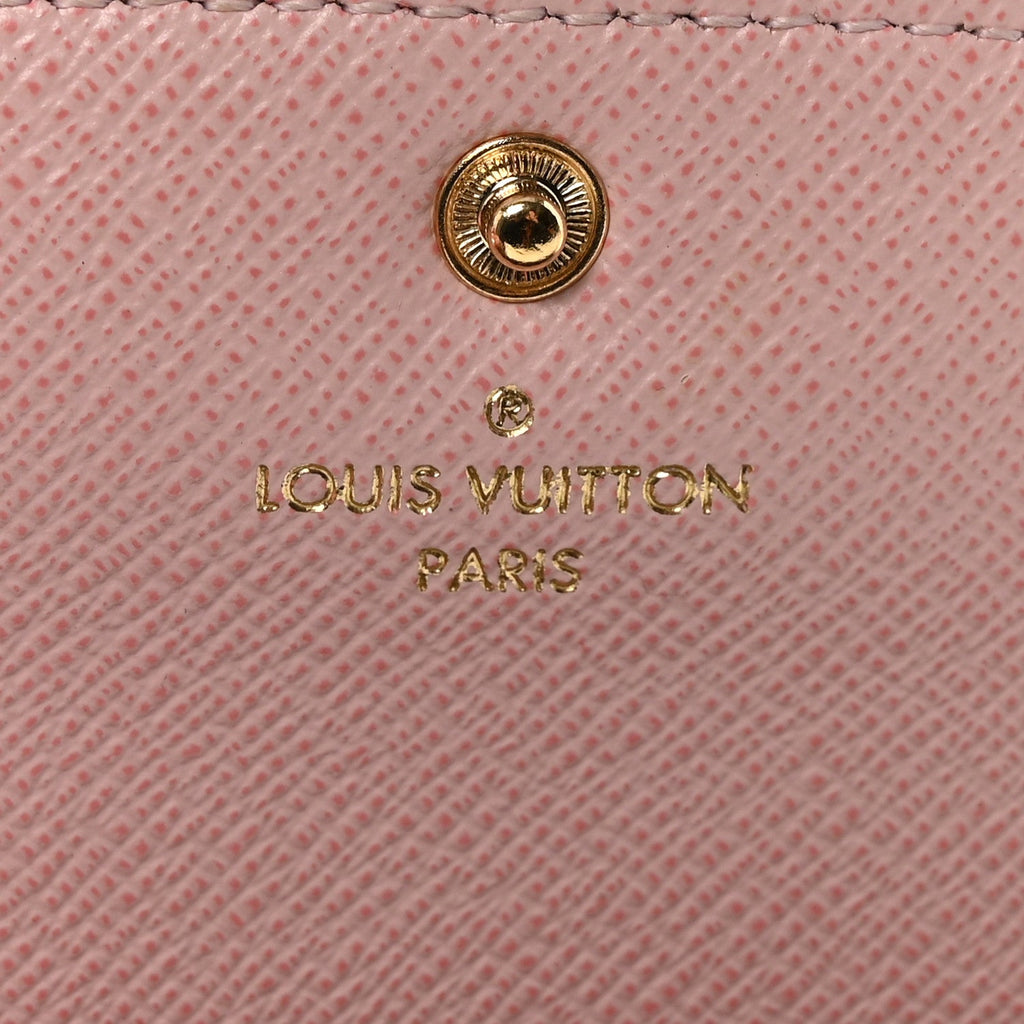 Louis Vuitton Monogram Emilie Wallet Rose Ballerine