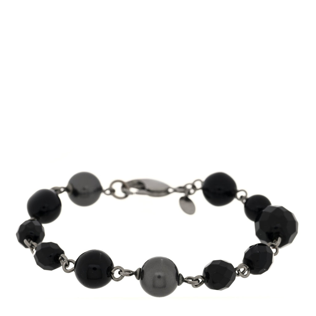 Bead Bracelet Ruthenium Black