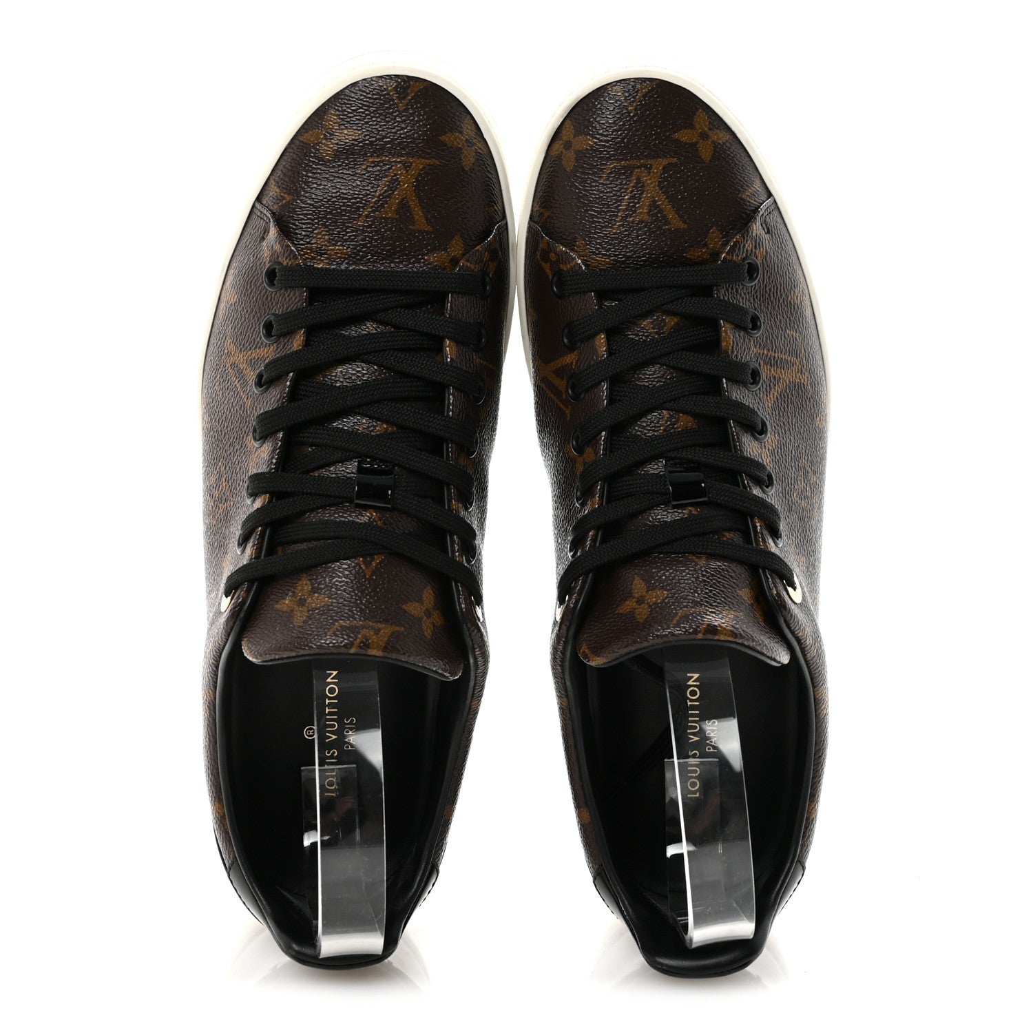 Louis Vuitton Patent Monogram Frontrow Sneakers 42