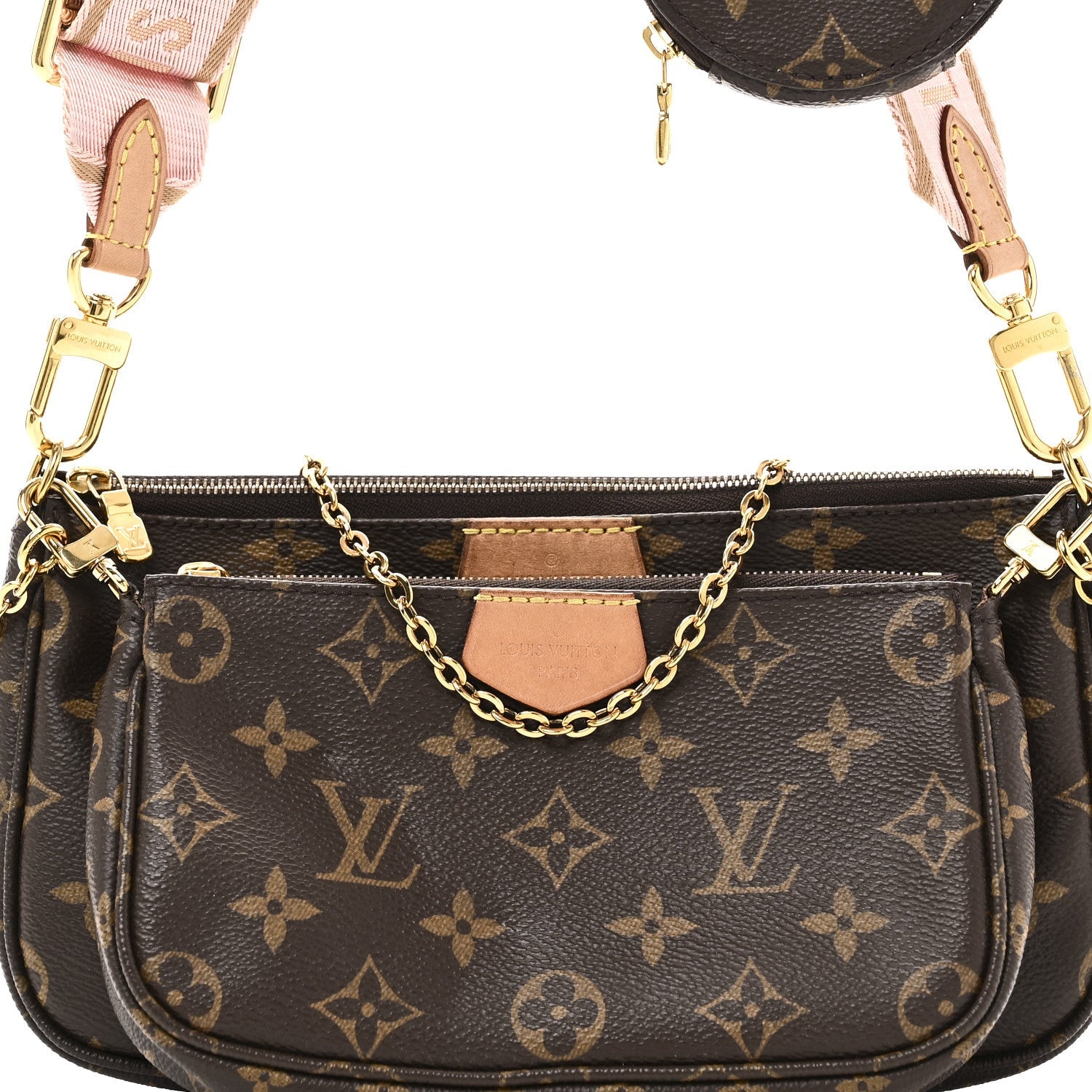 Louis Vuitton Monogram Multi Pochette Accessories Rose Clair