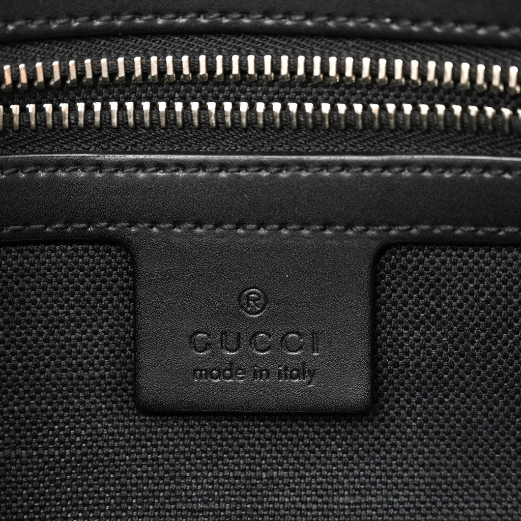 Gucci Soft GG Supreme Monogram Web Belt Bag Black Grey