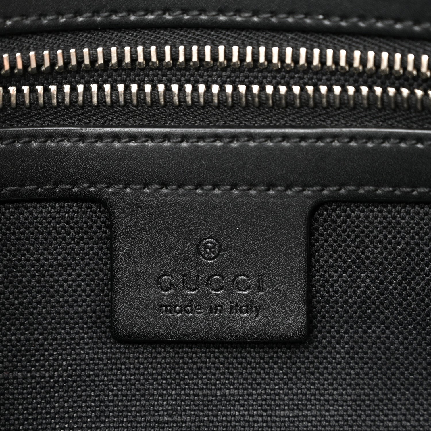 Gucci Soft GG Supreme Monogram Web Belt Bag Black Grey