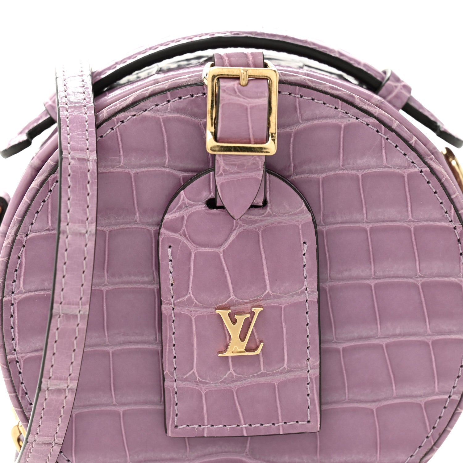 Louis Vuitton Alligator Mini Boite Chapeau Purple