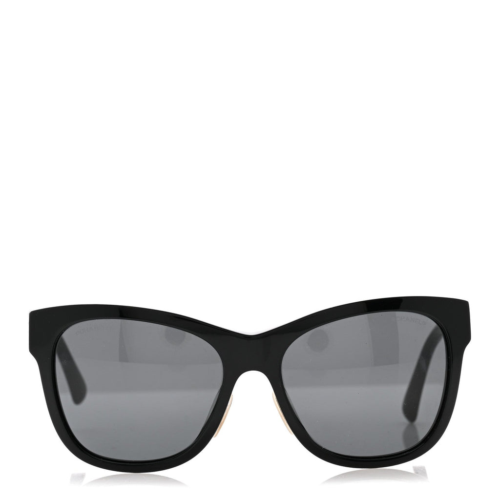 Acetate Square CC Sunglasses 5380-A Black