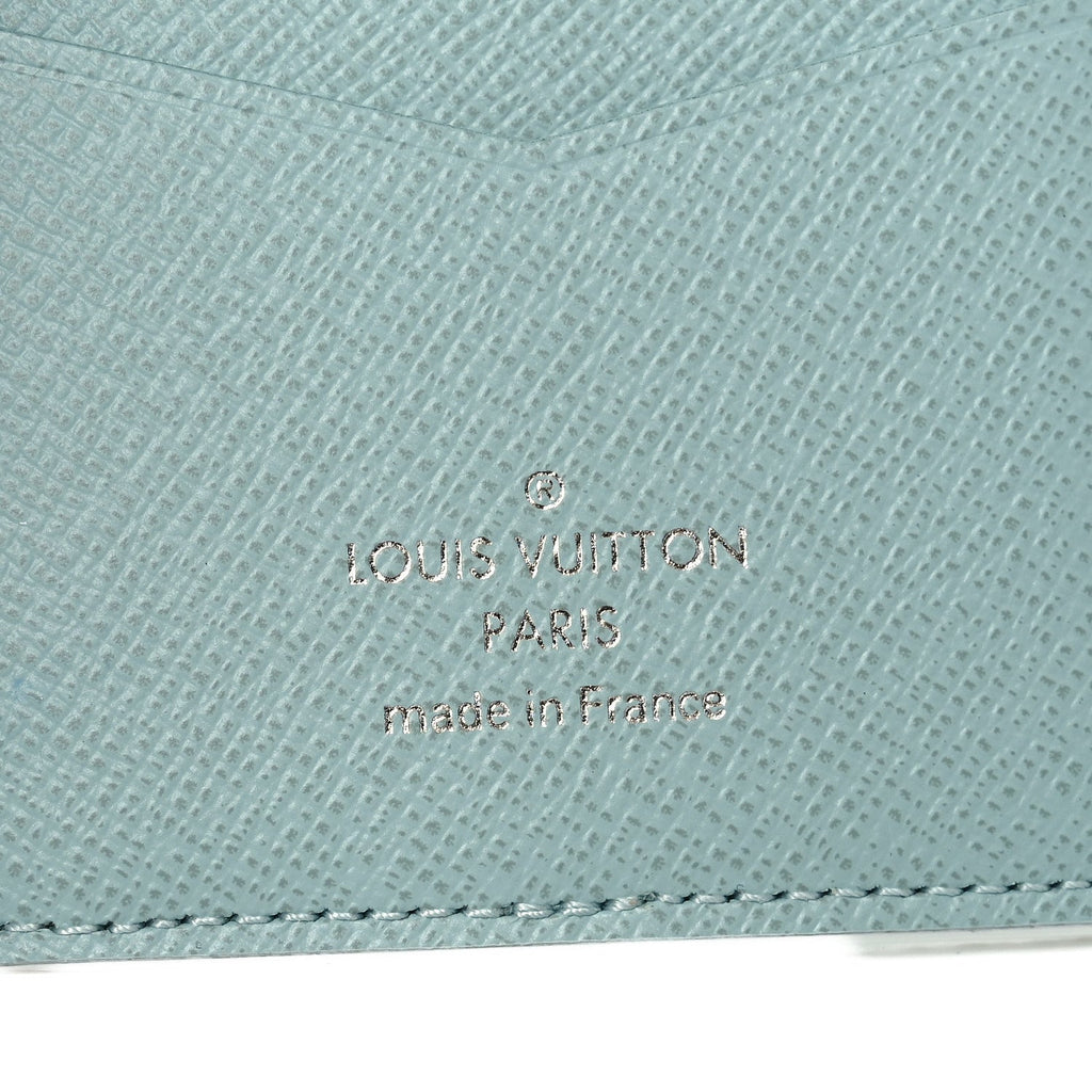 Louis Vuitton Monogram Aquagarden Pocket Organizer NM Crystal Blue