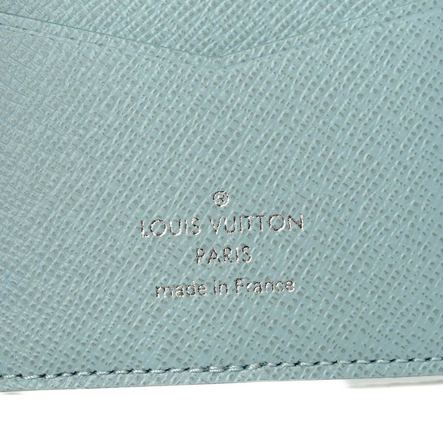 Louis Vuitton Monogram Aquagarden Pocket Organizer NM Crystal Blue