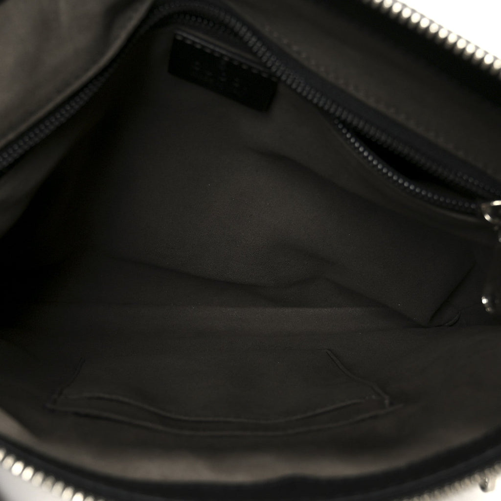Gucci Guccissima Signature Small Messenger Bag Black