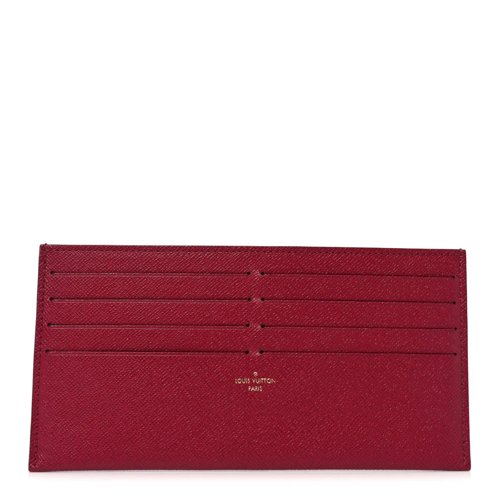 Louis Vuitton Calfskin Felicie Card Holder Insert Fuchsia