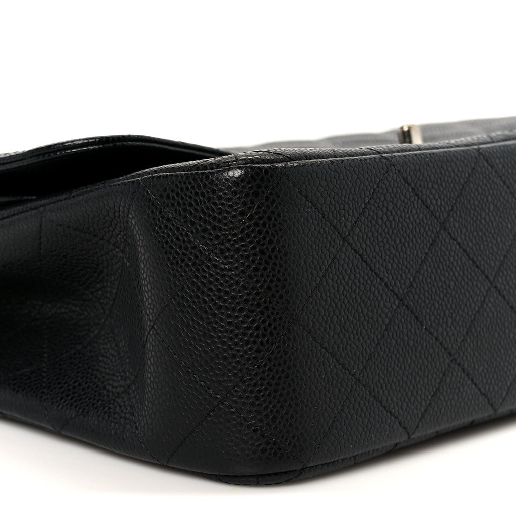 Chanel Caviar Quilted Jumbo Double Flap Black