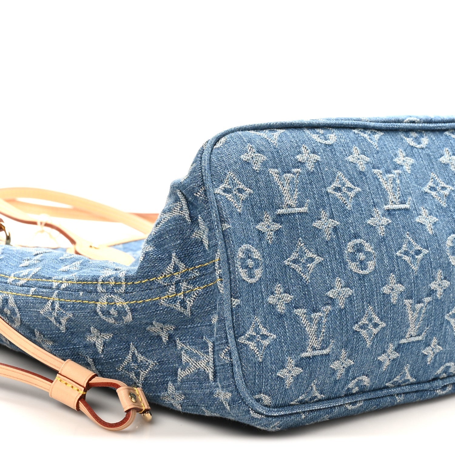 Louis Vuitton Monogram Denim Neo Neverfull MM Blue