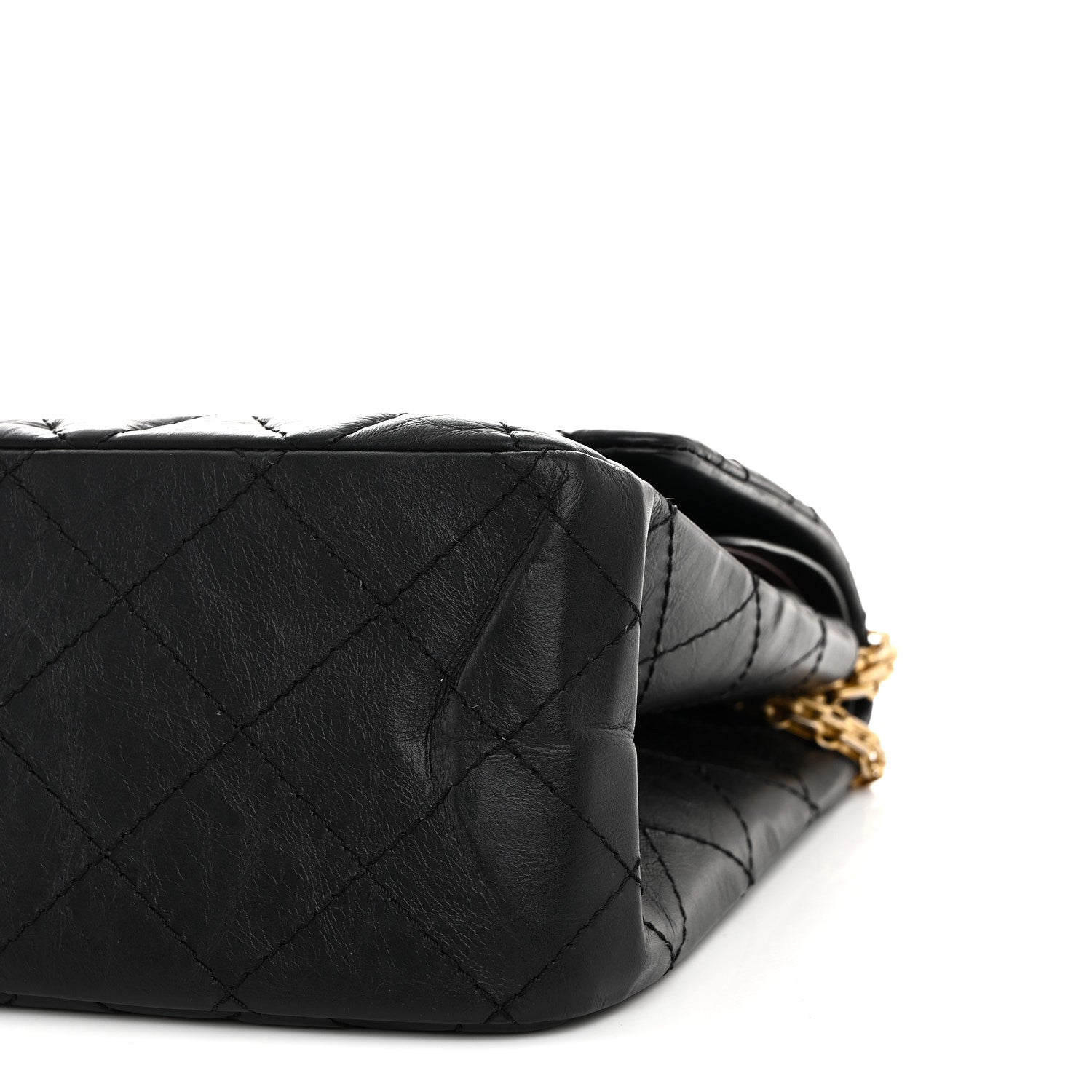 Chanel Aged Calfskin Quilted 2.55 Reissue 227 Flap Black