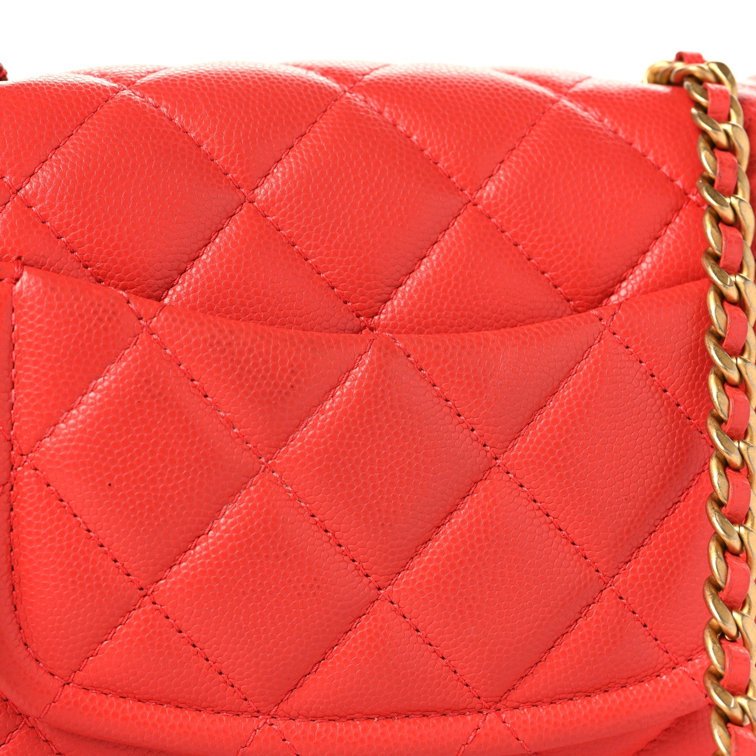 Chanel Caviar Quilted Mini Sweet Classic Flap Red
