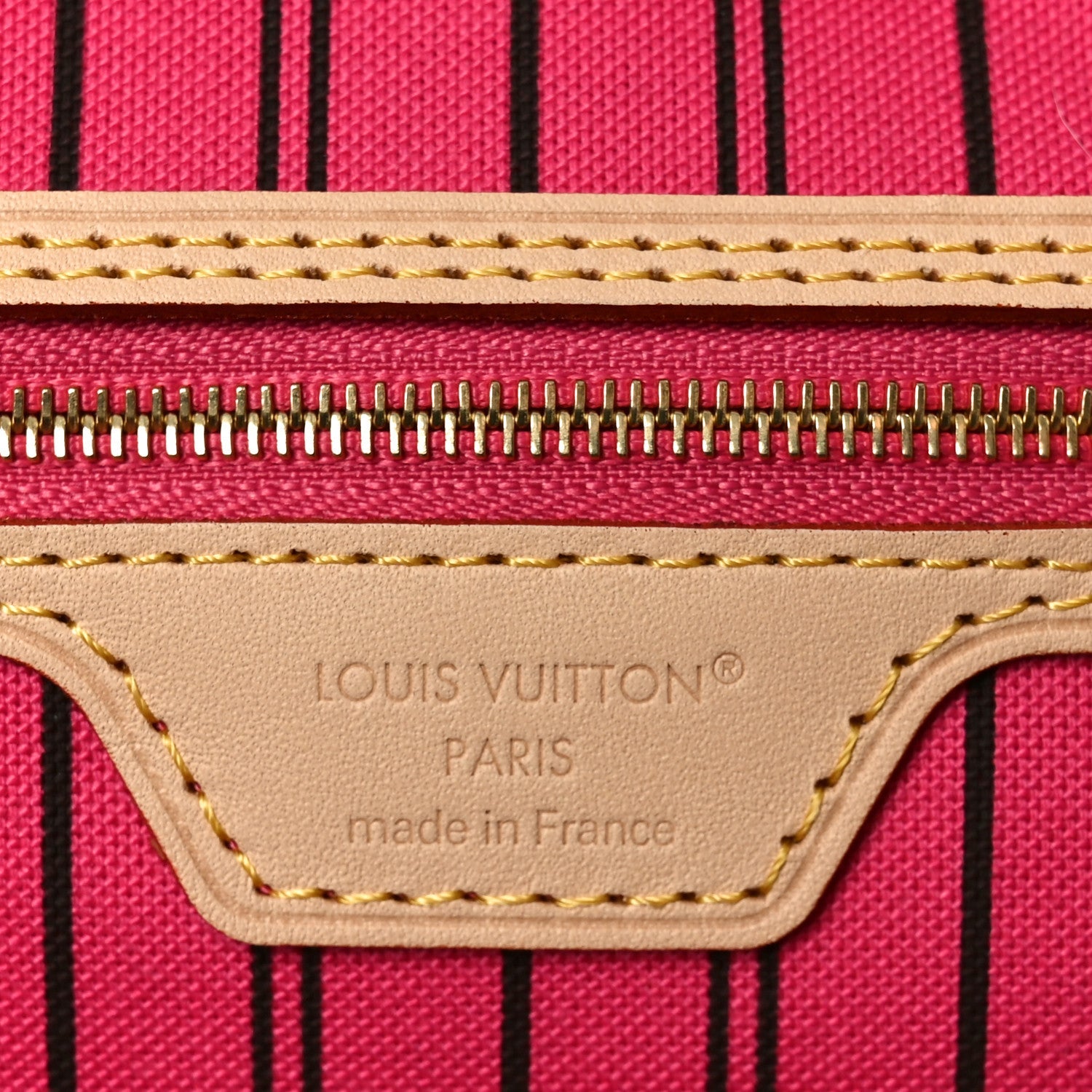 Louis Vuitton Monogram Inside Out Neverfull Bandouliere MM Rose Pondichery