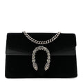 Gucci Suede Super Mini Dionysus Shoulder Bag Black