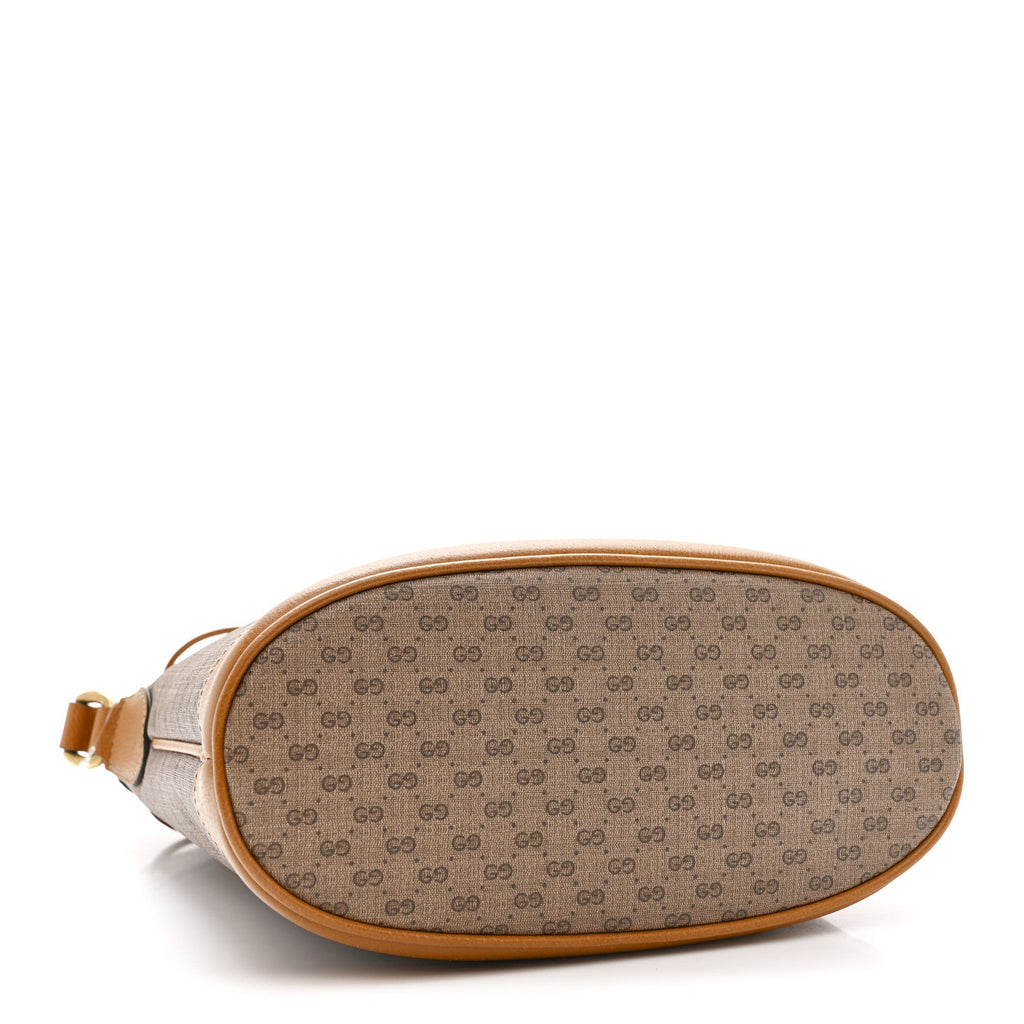 Gucci X DISNEY Mini Vintage GG Supreme Monogram Bucket Bag Beige Vintage Sun Oil