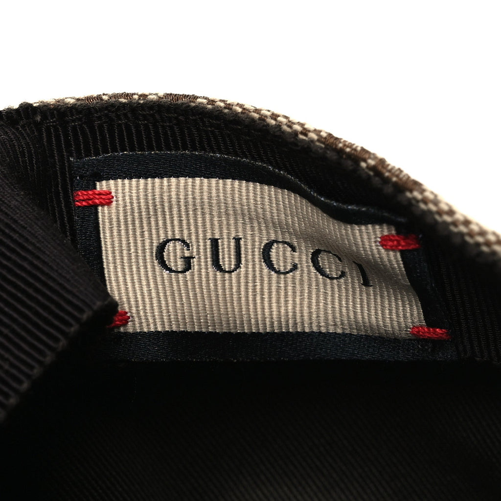 Gucci Monogram Patch Logo Soft Baseball Hat S Beige Cocoa