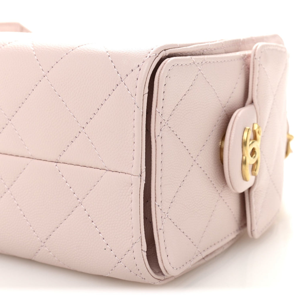 Chanel Caviar Quilted Mini Chanel 25 Handbag Light Pink