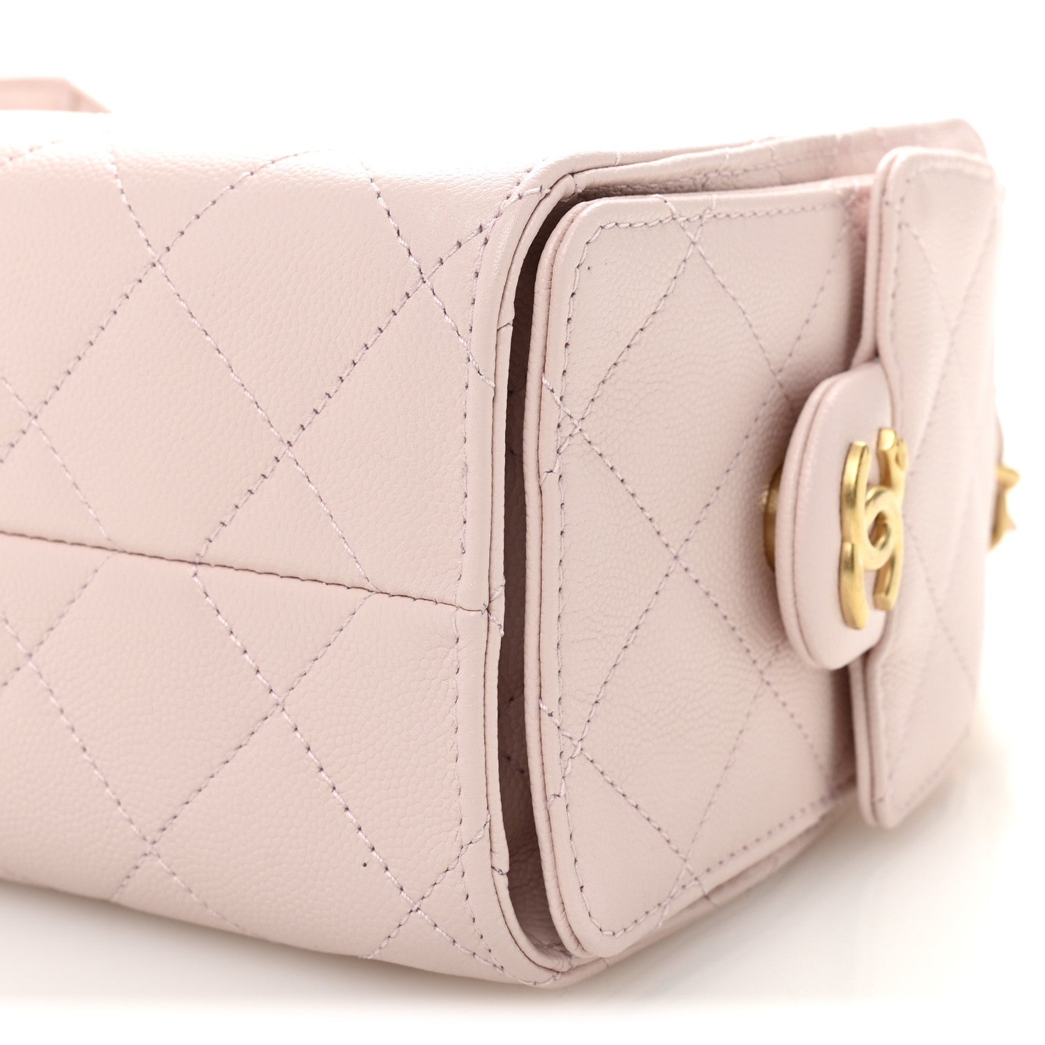 Chanel Caviar Quilted Mini Chanel 25 Handbag Light Pink